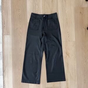 Maeve Collette Black Leather Pants